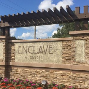 granite entrance sign