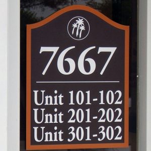 address plaques