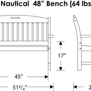 nautical bench specifications