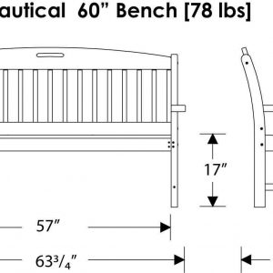 nautical bench specifications
