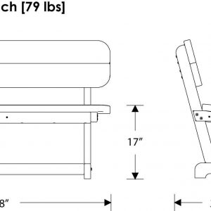 park bench specifications
