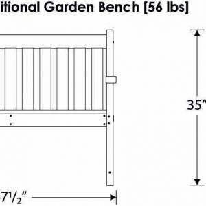 garden bench specifications