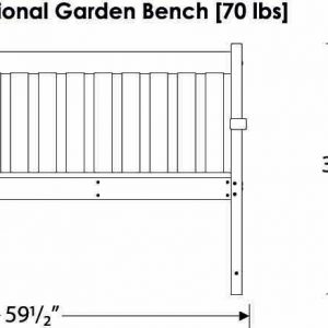 garden bench specifications