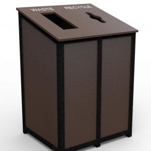 dual bin recycling station