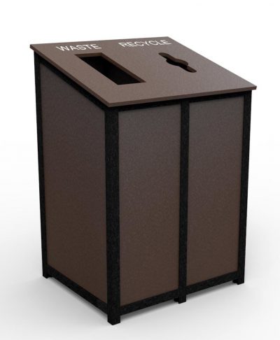 dual bin recycling station