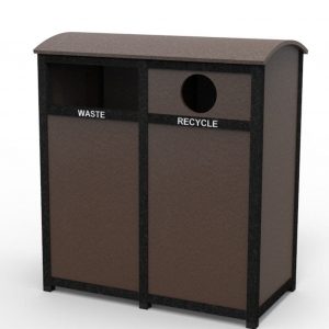 dual bin waste unit