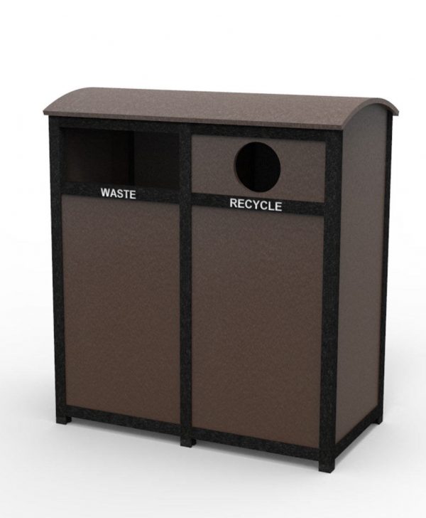 dual bin waste unit