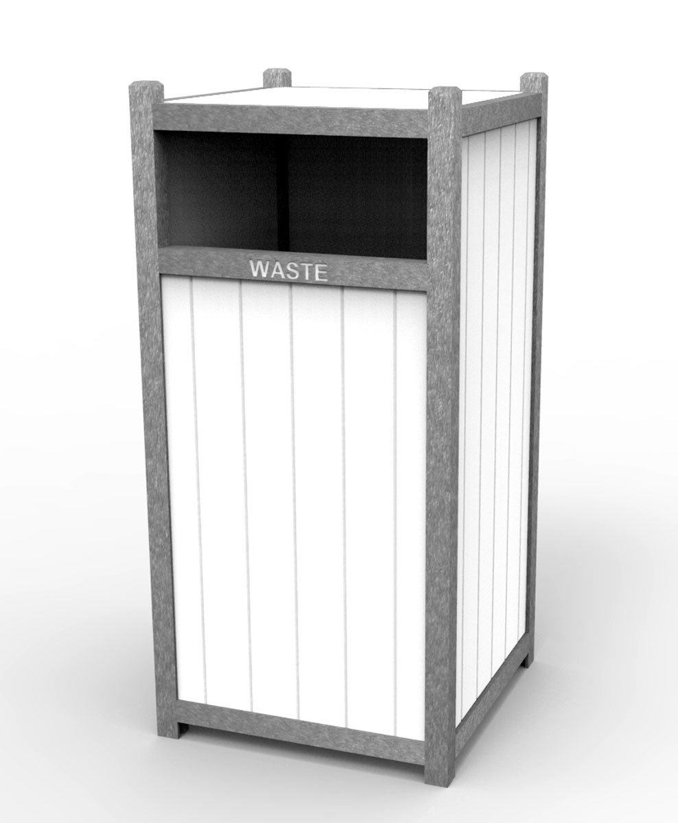 Waste & Recycling Receptacles Made From Recycled Plastic