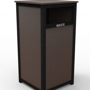 front load waste receptacle