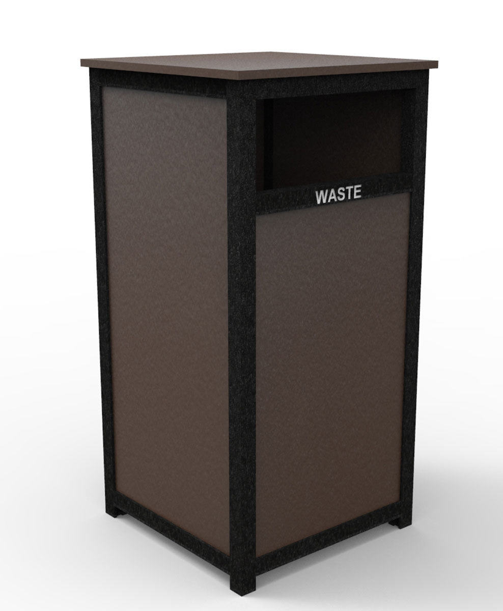 front load waste receptacle