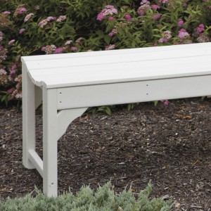 recycled plastic garden bench