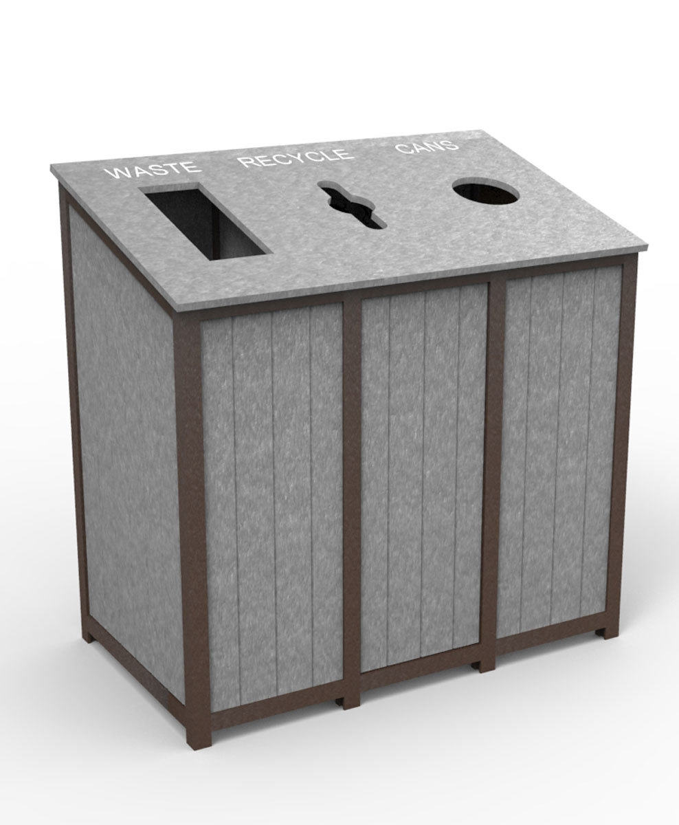 Waste & Recycling Receptacles Made From Recycled Plastic