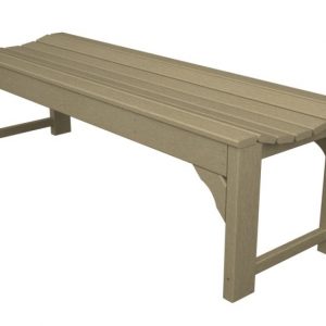 recycled backless bench