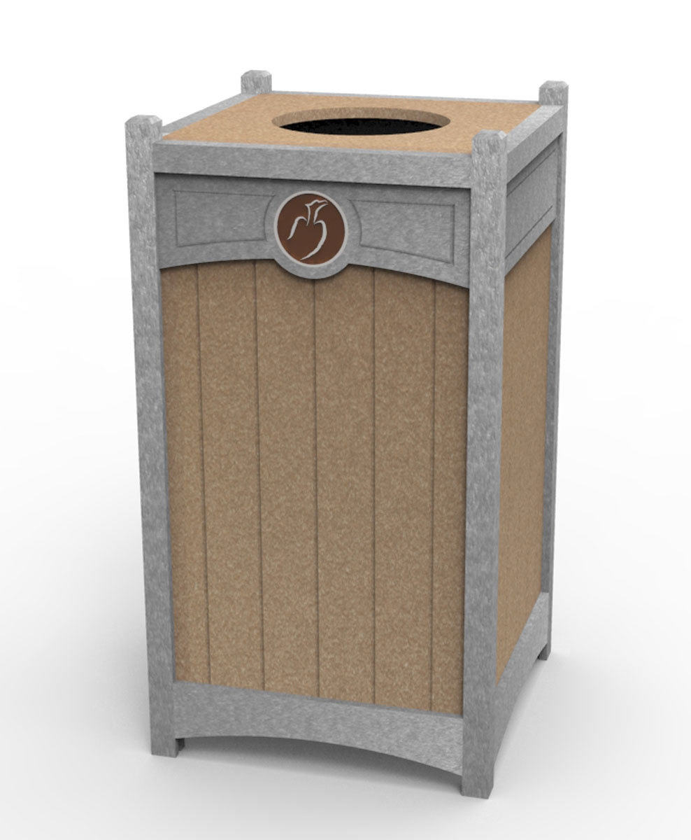 Waste & Recycling Receptacles Made From Recycled Plastic