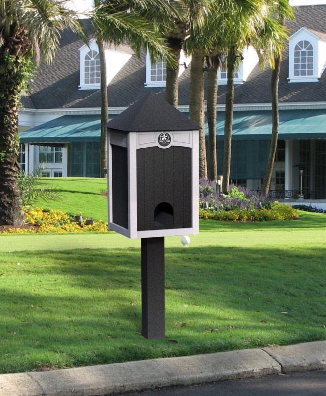 Outdoor Water Cooler Stand With Permanent Mounting Post