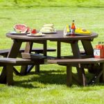 octagon recycled plastic picnic table