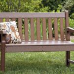 recycled plastic park bench