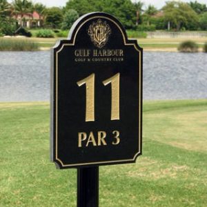 granite golf signs