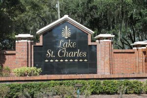 Lake St. Charles Entrance Sign