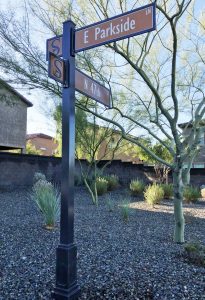 Arete Arizona Street Sign