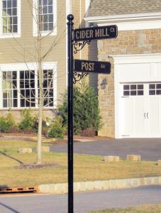 Cast Metal Street Signs