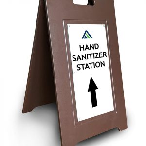 hand sanitizer station wayfinding sign