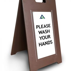 hand hygiene sandwich sign