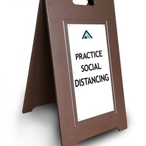 social distancing sign