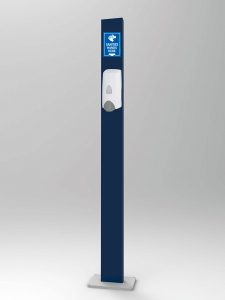 hand sanitizer dispenser stand pole