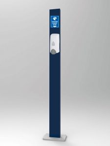 hand sanitizer dispenser stand pole